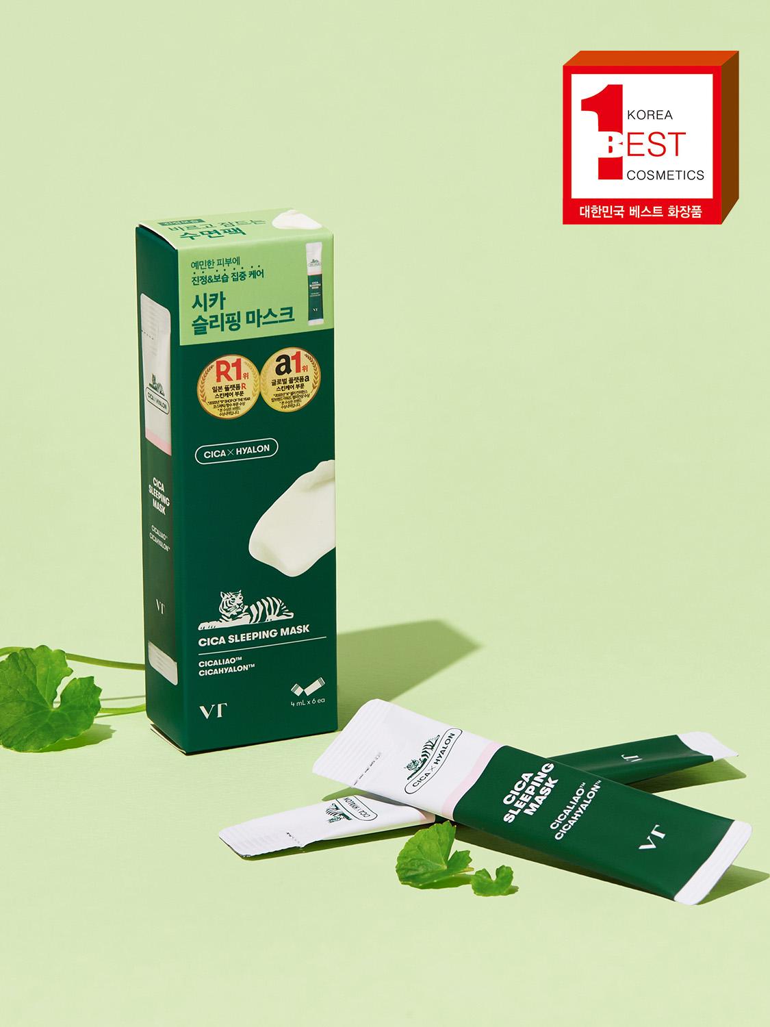 VT Cica Ночная маска 4 мл Упаковка 6 штук 1ea