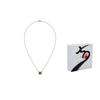 Hermes Mini Pop H Iconic Letter Decoration Necklace Women Necklace Rose-Gold Black H147992FO03