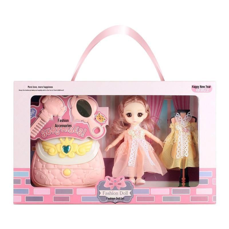 Princess Doll Gift Box Set: Dress-Up Barbie Doll Toys for Girls