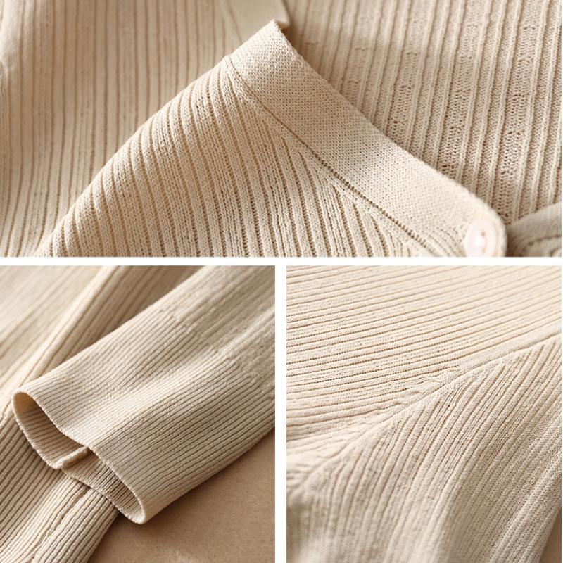 Mode Neuer Dünner Strick-Cardigan Damen Sommer Klimatisierter Gestrickter Sonnenschutz-Cardigan Damenbekleidung Slim Lady Strickwaren Tops 26231
