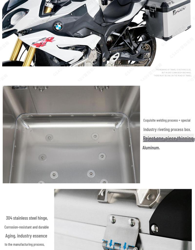 GSADV Aluminum Alloy Guard Bar Bumper for BMW S1000XR Side Box and Trunk Modifications.