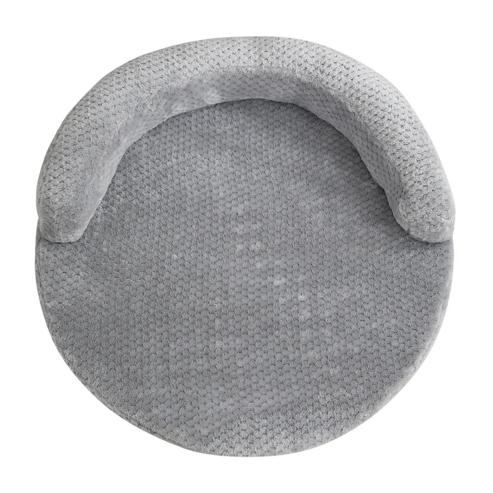 Removable Large Plush Round Dog Bed Cat Puppy House Sleeping Mats Sofa Cat Bed Dog Kennel Mattress Pad Pet Cushion Supplies
