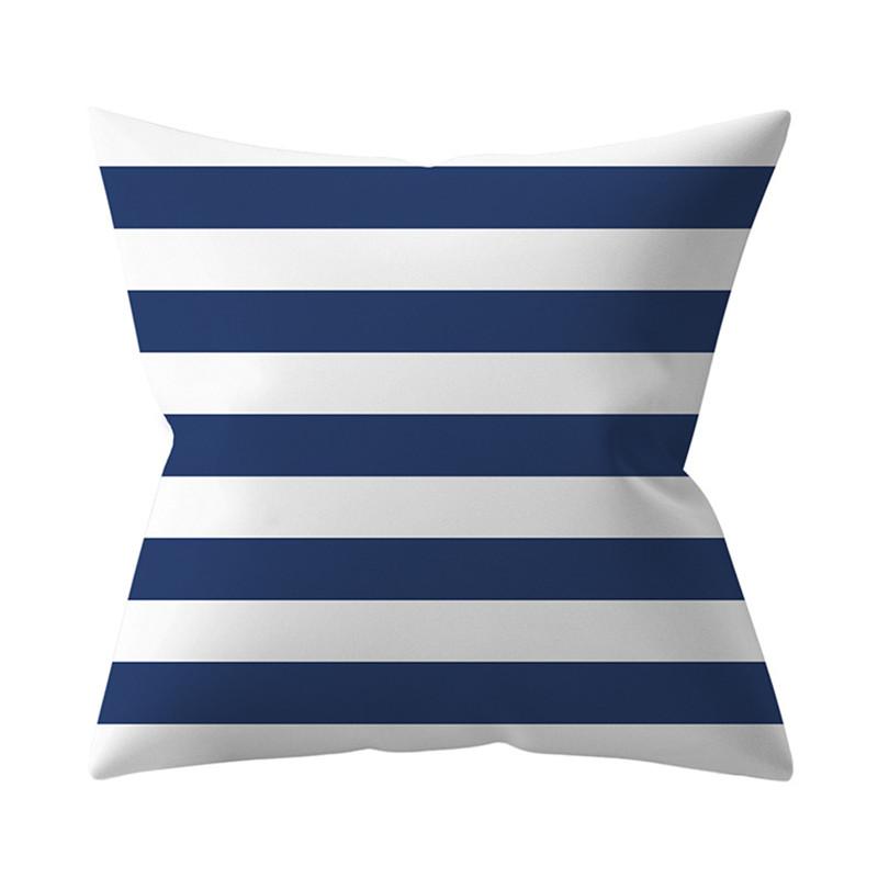 Navy Blue Mandala Nordic Geometric Pillowcase 45x45 Cushion Cover Decorative Pillow Sofa Cushion Home Decor Polyester