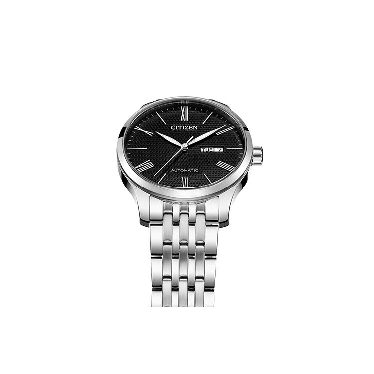 CITIZEN Mechanical Movement Stainless Steel Strap Watch Men's Watches Black Dial NH8350-59E-gj