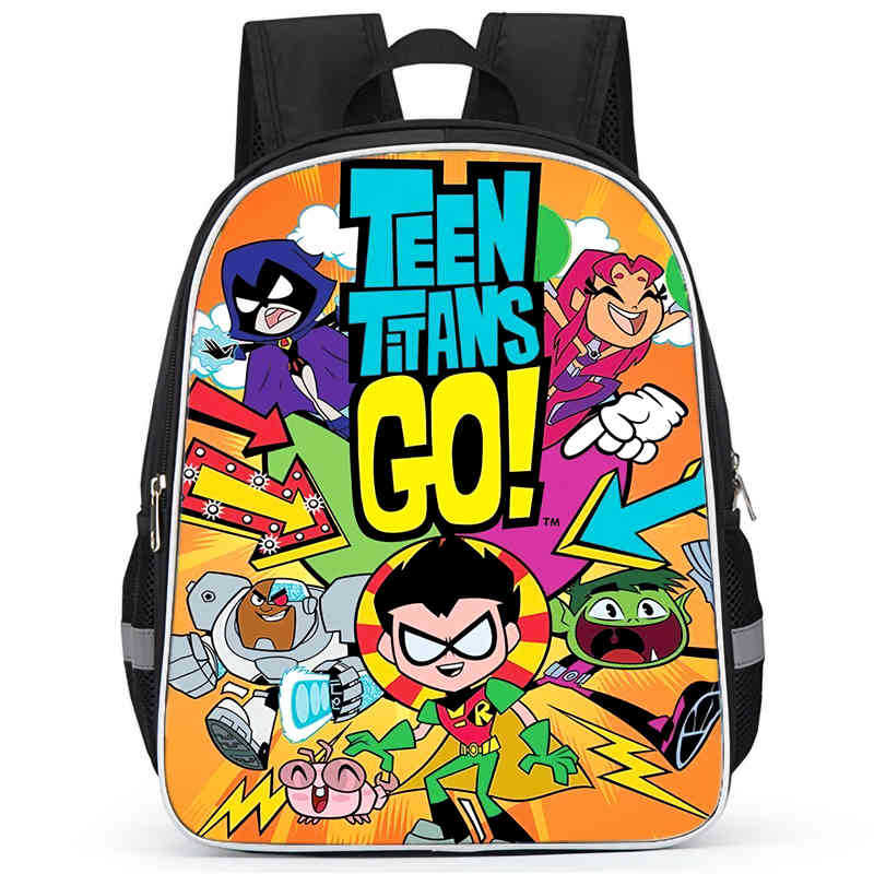 Teentitansgo Bag High Definition Printing Multifunctional Lightweight Backpack