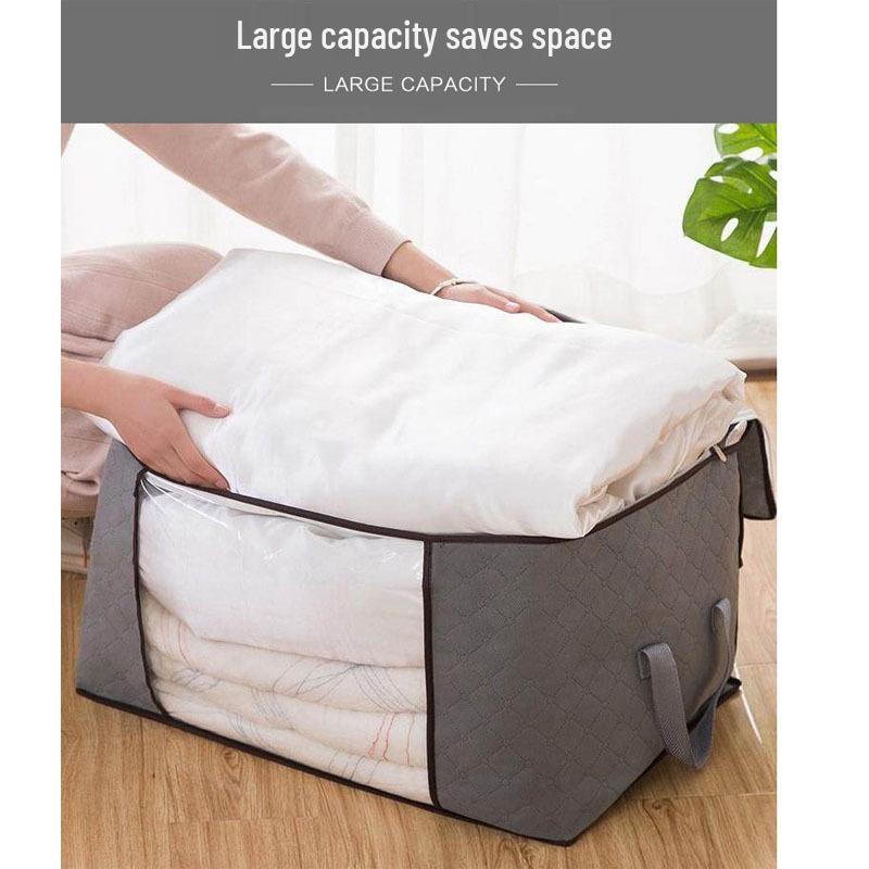 Upgraded Non-woven Quilt Storage Bag – Large Capacity, Horizontal & Vertical Styles for Clothes Organization