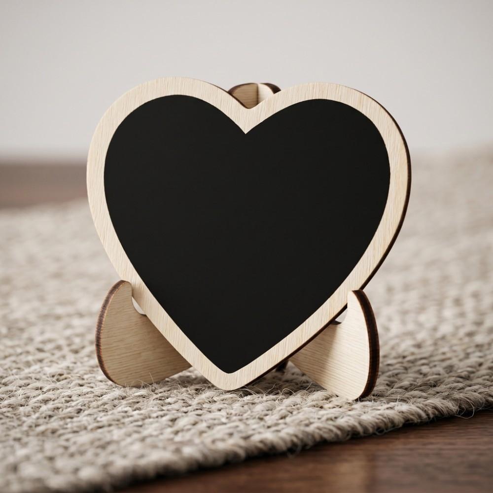 10 pcs MDF Pine Display Blackboard 2.9x2.8 in Small Wooden Blackboard Tabletop Display