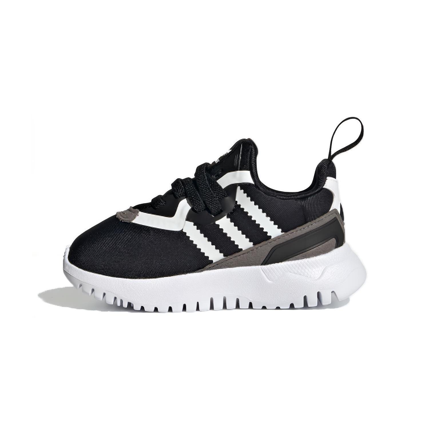 Adidas Originals Flex Collection Breathable Low top Toddler Shoes Black White Gray Infant And Toddler FX5327 23