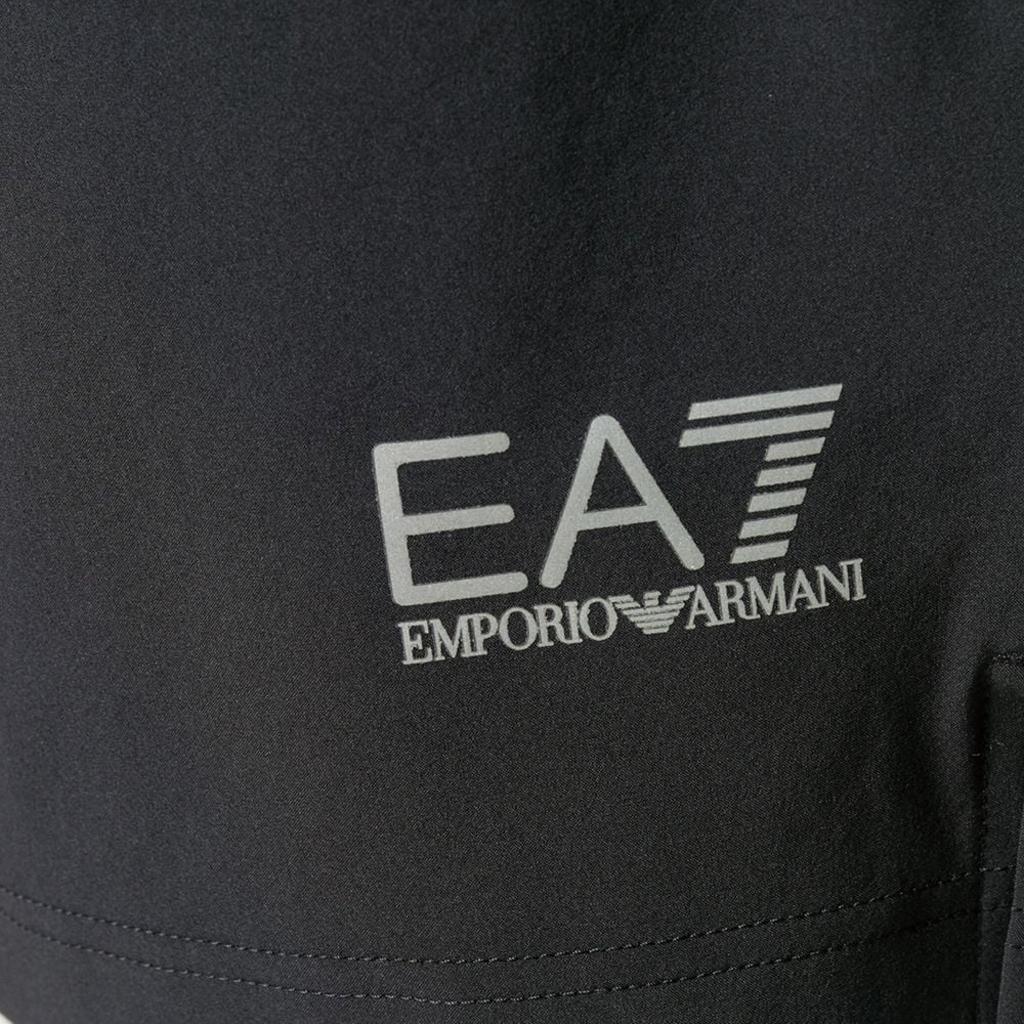 Emporio Armani EA7 SS21 Logo Casual Sports Suit Men suit Black 8NPV01-P-N2CZ