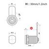 File Cabinet DIY Safebox Cylinder For Drawer Locker Cupboard Locks Hardware Cam Lock 2 Keys