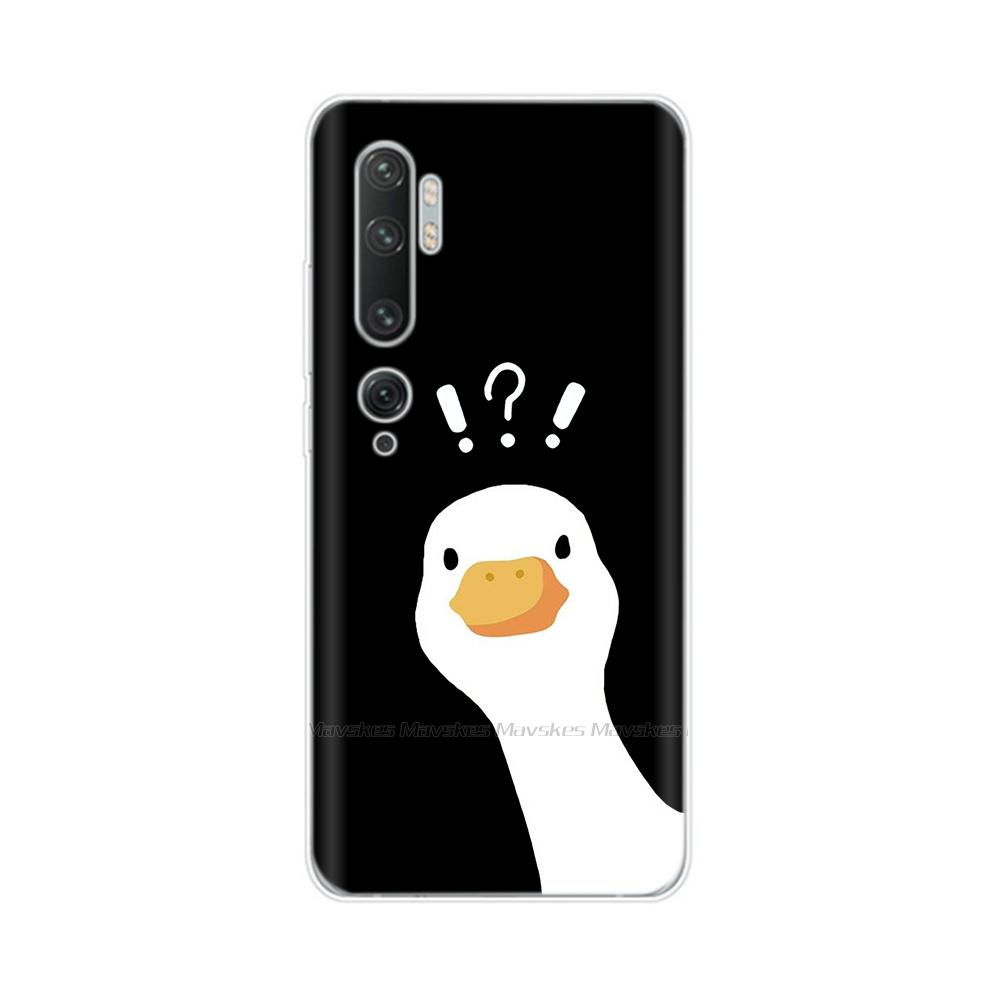 For Xiaomi Mi Note 10 Case Cute Painted Soft Silicone Back Cover For Xiaomi Mi Note10 Pro Lite 10lite Clear Phone Cases Fundas