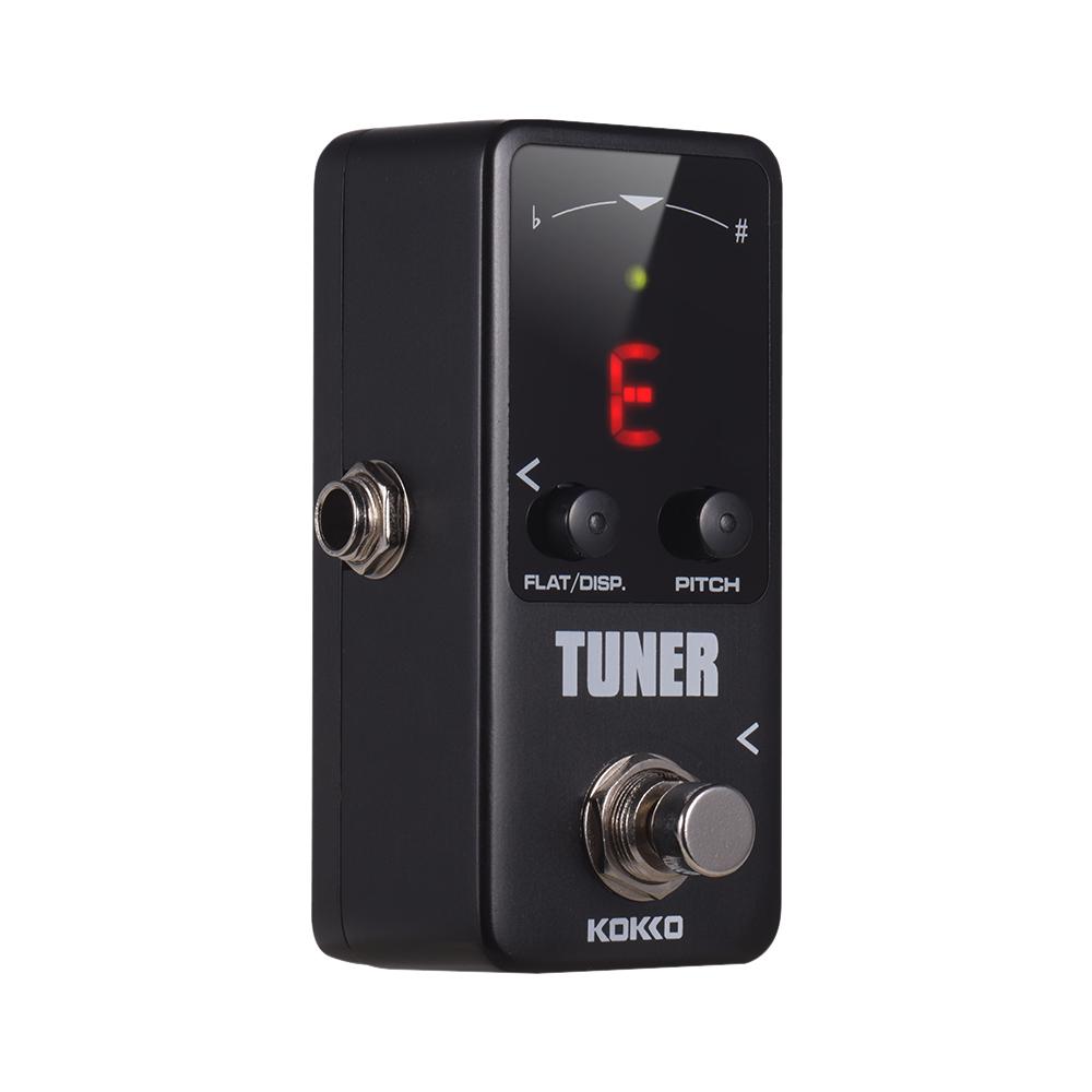 KOKKO Tuner Effect Electric Guitar Tuner Pedal with LED Display True Bypass Guitar Effects Pedal Instrument Accessories