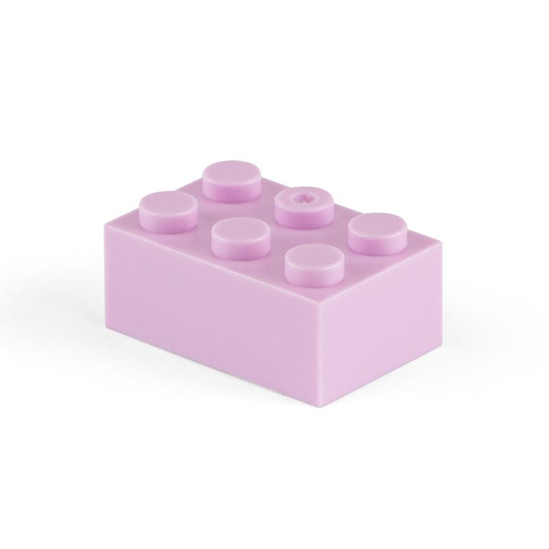 Non-Toxic 10Pcs Building Blocks Diy Thick 2X4 Dots 16Color Bricks Size Compatible With 3002 Kids Toys Educational For Children