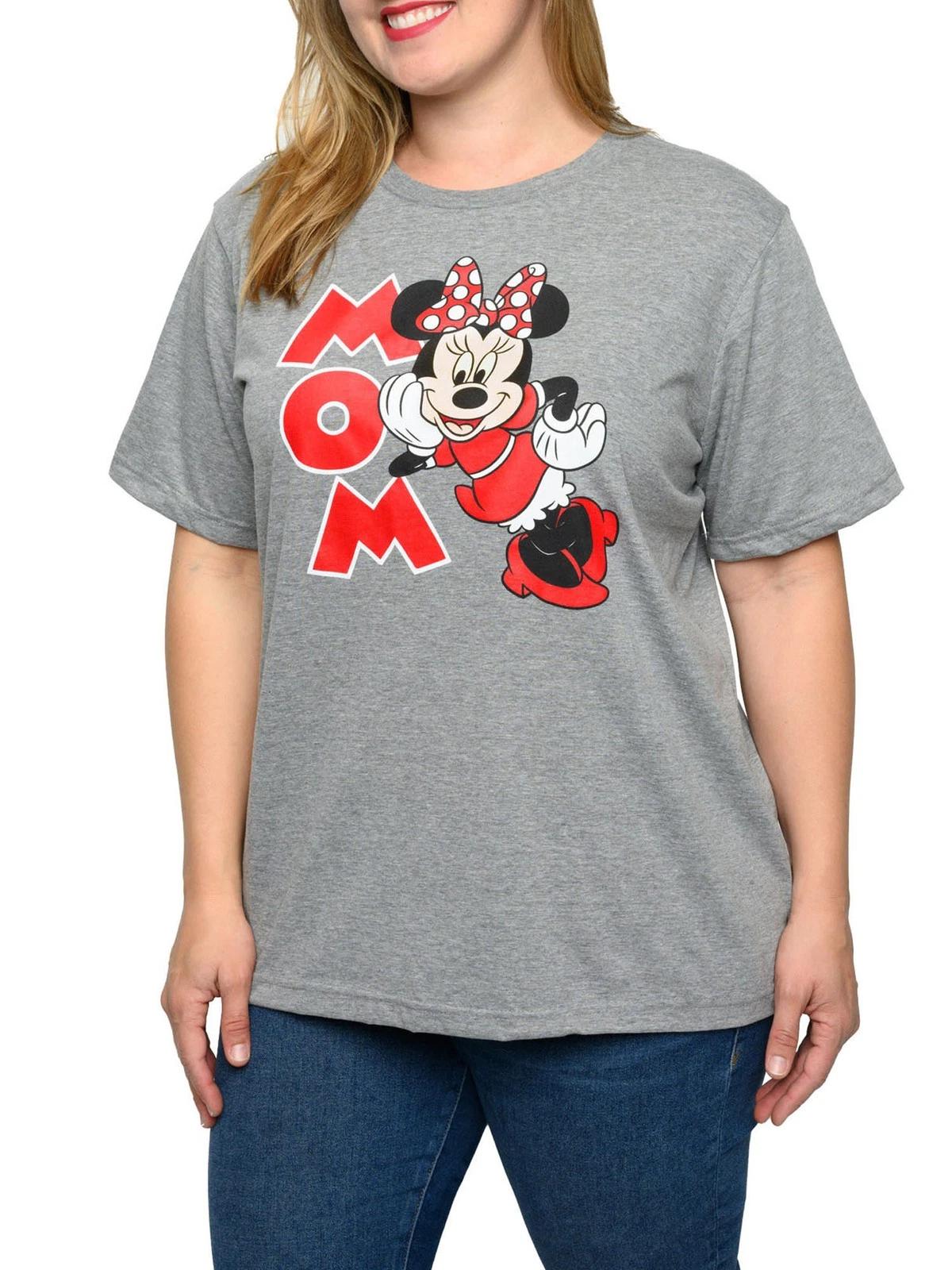 

Character Mickey Minnie Print WoUnisex TShirt Cotton Short Sleeve Casual Crew Neck Loose Plus Size Streetwear S