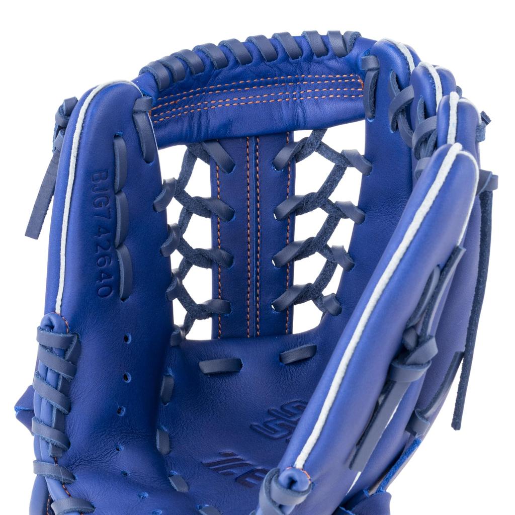 ZETT Youth Soft Steer Baseball Royal Size L heights BJG742640 Glove, All-Around, Right-Handed Throw, Blue, (For 140-155cm),