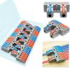 CTRICALVER Terminal Terminal Block Compact 2 8 Set of 6 Lever-type Blocks, High-Durability Set, Screw-Type Ladder, Inputs, Outputs,