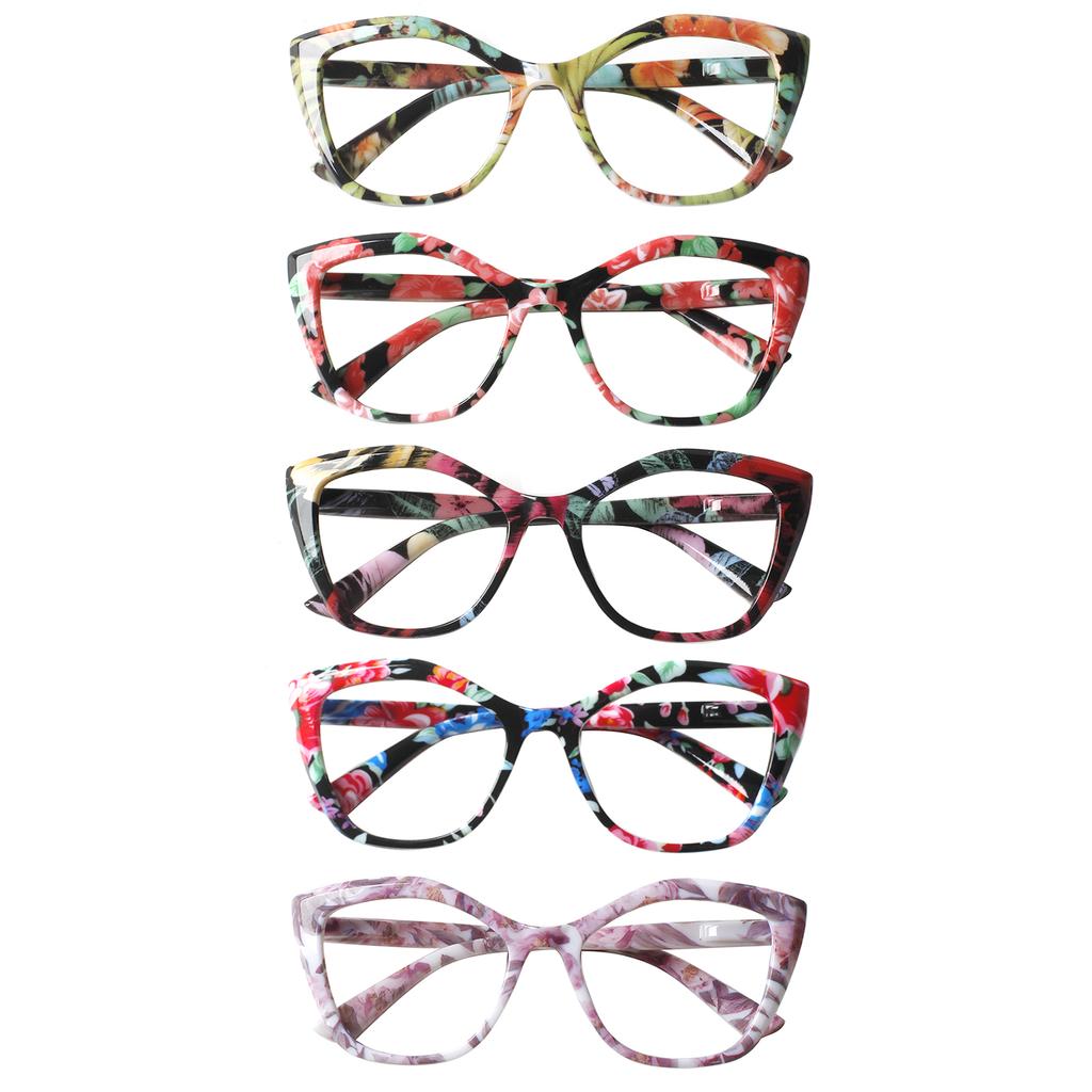 Turezing Reading Glasses High Quality Spring Hinge Readers with Stylish Pattern Print for Prescription Eyewear