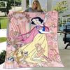 1pc Snow White Printing Blanket - Soft, All-Season Throw for Office Blanket,  | Personalized Gift with Adorable Cartoon Design