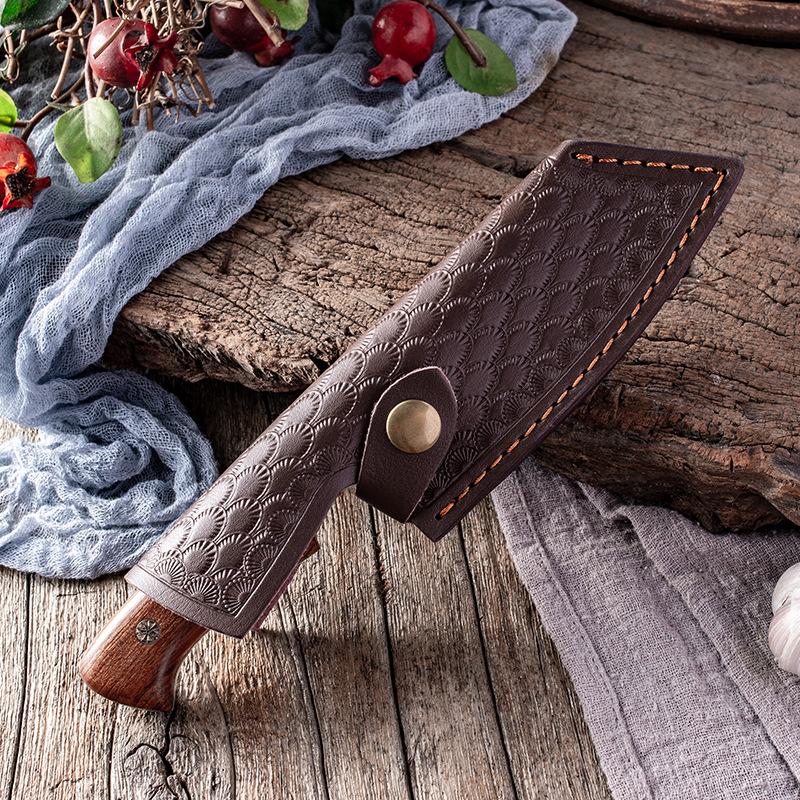 Kitchen Knives Handmade Forged Meat Cleaver Butcher Boing Knife Wood Handle Cleaver Meat Chopping Vegetables Kitchen Chef Knives