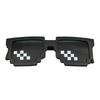 Nowe Śmieszne Okulary Przeciwsłoneczne Mosaic dla Mężczyzn Kobiet Pikselowe Czarne Retro Gamer Robot Okulary Cool Impreza Vintage Okulary