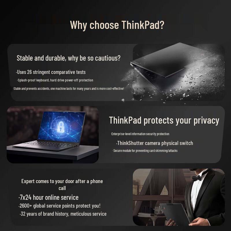 

Lenovo ThinkPad T14p AI Performance Laptop (CN version)