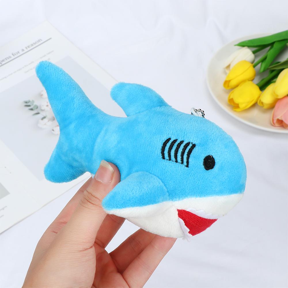 Marine Dyr Barn Gave Tegneserie Plysj Shark Doll Nøkkelring Utstoppet Hold Pute Ocean Fish Toy