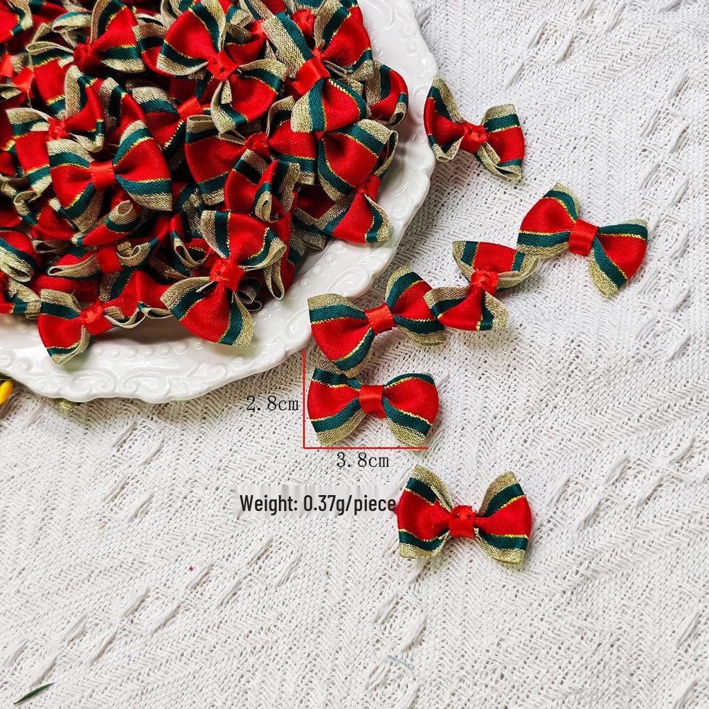 Christmas Bowknot Flower Hair Clip & DIY Gift Box Decoration