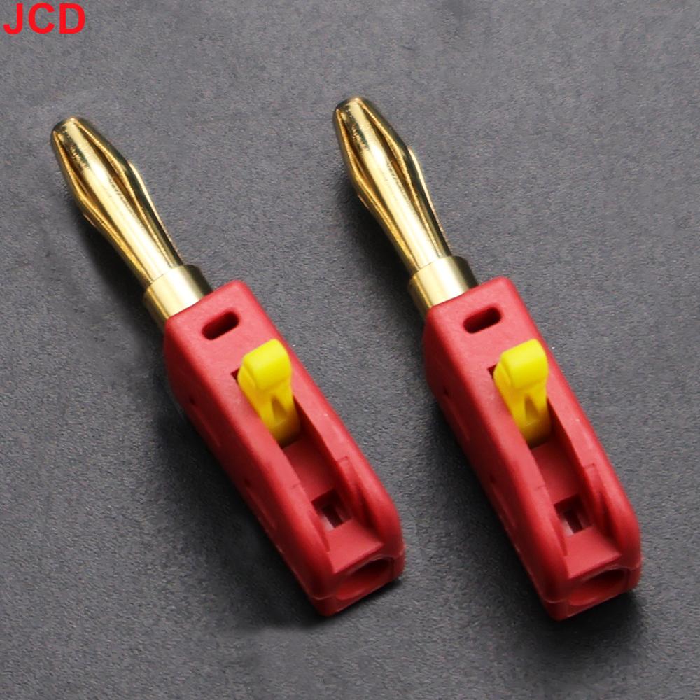 32A 4mm Solderless Banana Plug 4mm Quick Wire Connect Gold-plated Copper Banana Connectors Plugs Audio Copper Speakers Amplifier