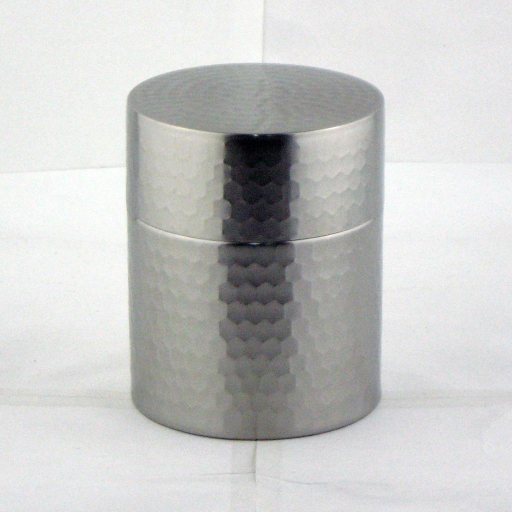 Nagao Stainless Steel Tea Diameter X 11cm Made In Japan 18-8 Caddy, Large, 9.0cm Height, Boxed, SECCHU,