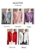 Women's Korean Style Color-Block Cashmere Cardigan - 100% Wool, Round Neck, Fake Two-Piece, Loose Fit, Autumn/Winter Short Jacket