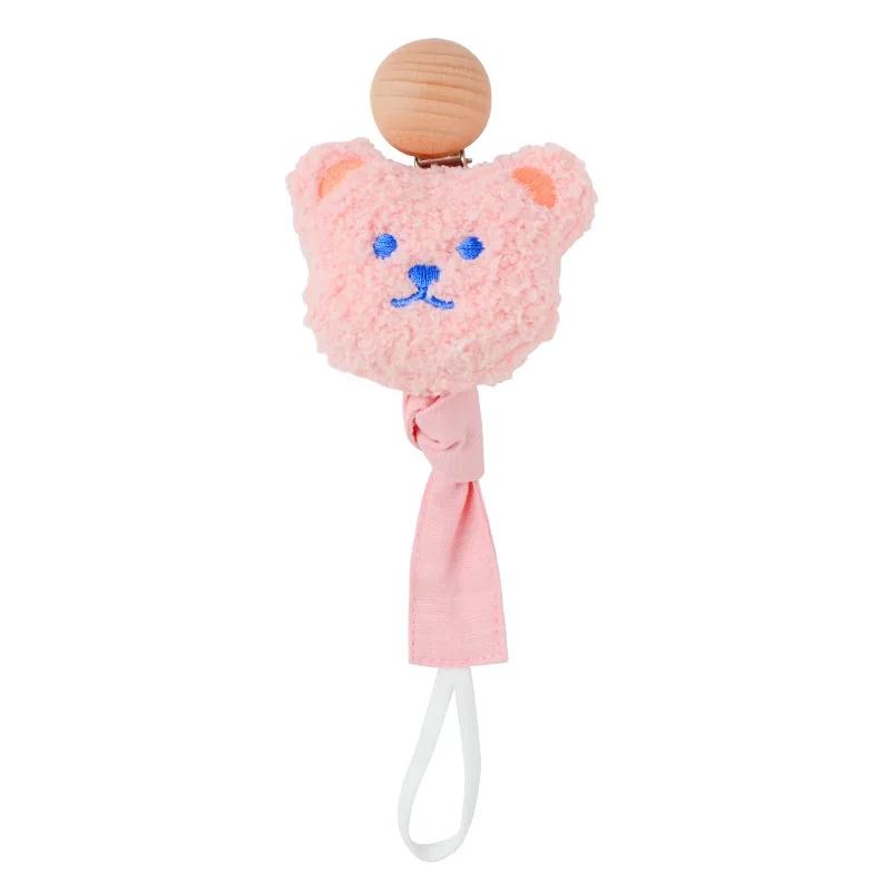 Baby Cartoon Plüschpuppe Baumwolle Anti-Fall Kette Neugeborenes Zahnklebekette Fuchs Löwe Bär Schnullerkette