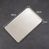 Rectangular 304 Stainless Steel Plate Barbecue Plate Hot Pot Buffet Tray Square Snack Dessert Trays Kitchen Cook Accessories
