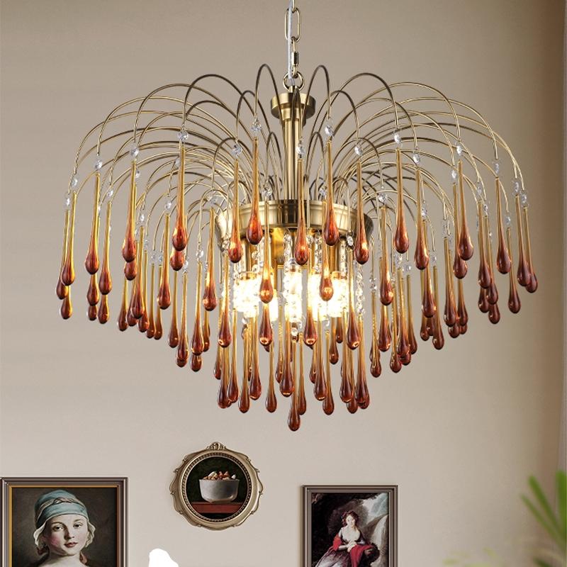 Glass Ceiling Chandeliers Living Room Decor Lights Ceiling Hanging Lamp Dining Bedroom Lighting E14 Pendant Lamps