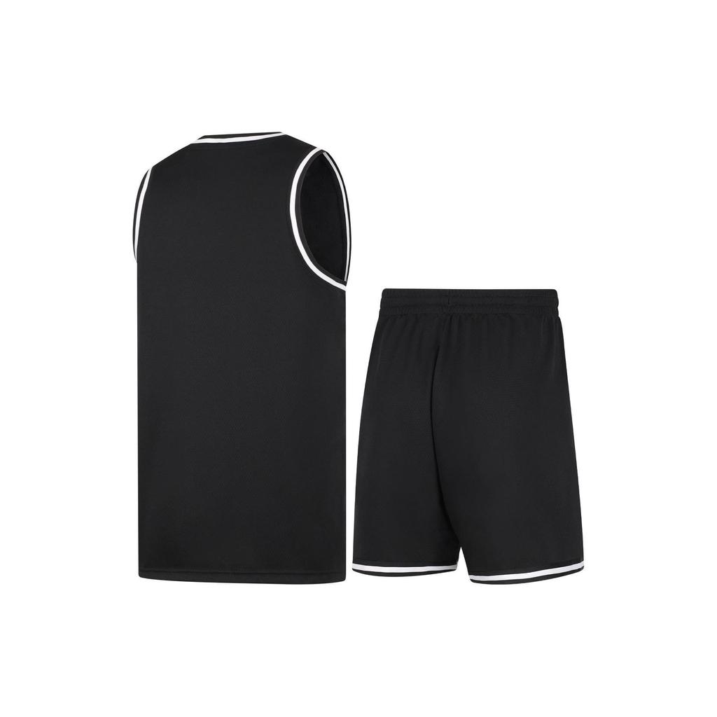 LiNing Profesionální basketbalová série Potisk loga Prodyšný basketbalový dres Pánský basketbalový dres Černý AATU017-2