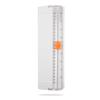 Small, A4-sized, Sliding Paper Cutter with Hidden Blade, Lightweight, Multi-functional, and Portable for Office, Home, and School Use. [White]