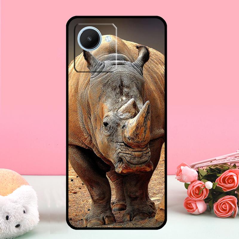 Animal Rhino For Realme C55 C71 C53 C67 C75 C61 C33 C63 C51 C65 10 11 12 13 14 15 Pro Plus GT7 Pro Case