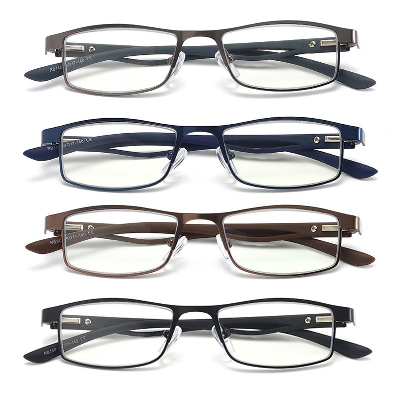 RBENN 4 Pack Anti Blue Light Reading Glasses Men Women Ultralight Small Size Computer Reader Eyeglasses +0.50 0.75 1.50 1.75 2.0