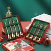 2/4Pcs Christmas Coffee Spoons Set Gold Christmas Stainless Steel Spoon Dessert Spoon  Year Decoration For Tableware