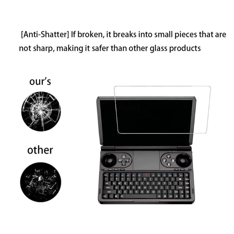 Scratch Resistant 9H Tempered Glass Shield Film for Win Mini Handheld Gaming Device Featuring Smooth Touching Experience