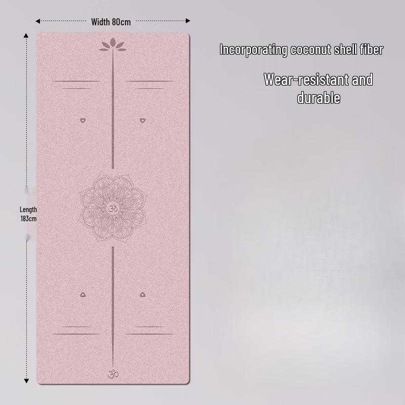 OEING Non-Slip Yoga Mat with Alignment Lines