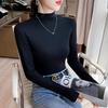 Women's Long-Sleeve Slim-Fit Brushed Fleece Base Layer T-shirt