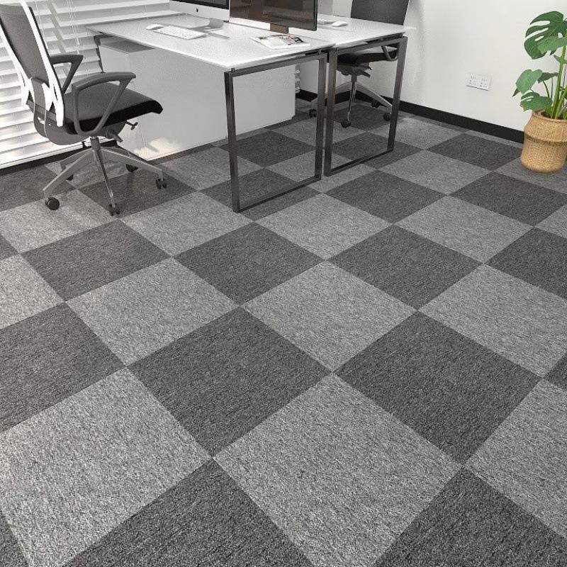Große graue Büro- und Schlafzimmer-Teppichfliesen - Vollständige Raumabdeckung