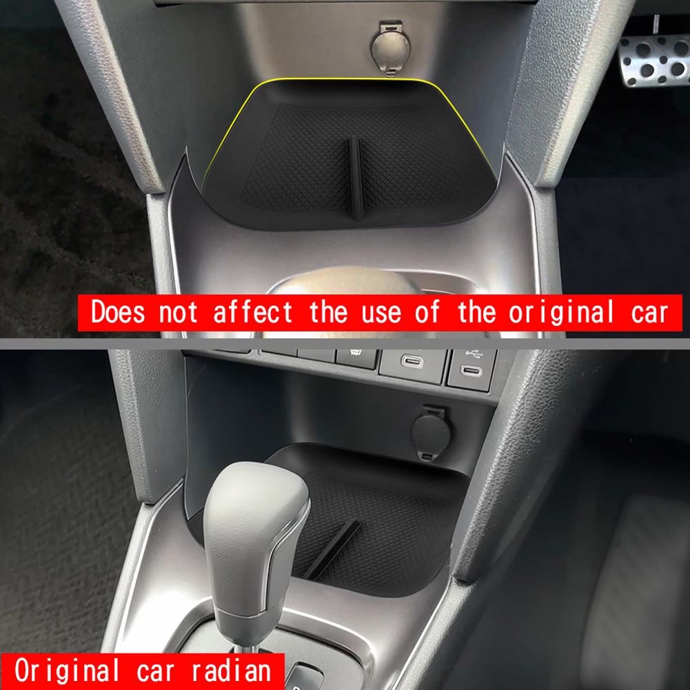 Para Toyota Yaris Alfombrilla de Silicona Control Central Teléfono Pad de Carga Inalámbrica Protectora a Prueba de Polvo Silicona Antideslizante Cubierta Alfombrilla