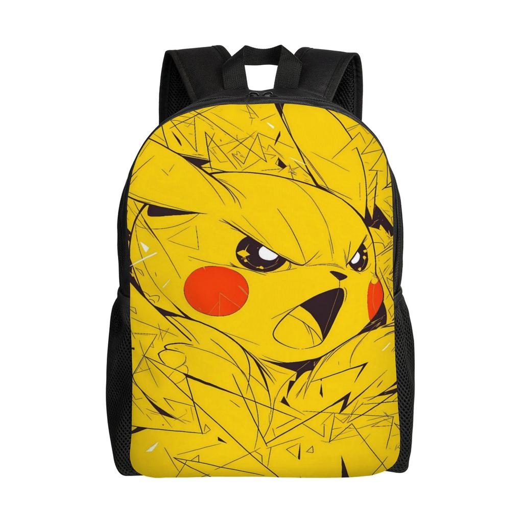 Charmander Group Cartoon Backpack  Youth Polyester Cycling Backpacks Soft Modern School Bags Rucksack