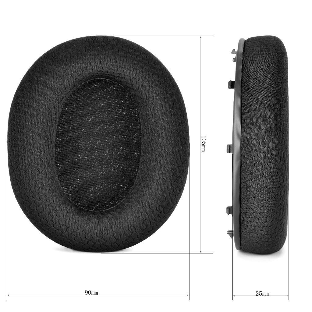 1Pair Ear Pad Cushion Sponge Cover for BlackShark V2 Pro V2X Headset Comfortable To Wear Earphone Black
