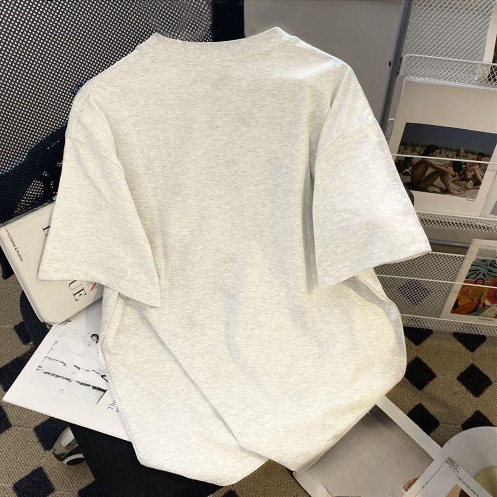 Sommer Damenmode Einfaches Kurzarm Lässiges Lockeres T-Shirt