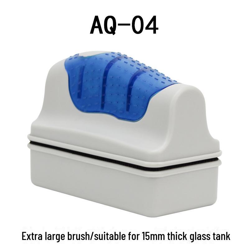 Doppelseitiger magnetischer Aquarienglasschaber und Bürstenreiniger