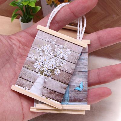 1:12 Miniatura de Casa de Muñecas Marco de Cuadro de Pared Muebles Modelo para el Hogar Decoración Juguete Accesorios para Casa de Muñecas