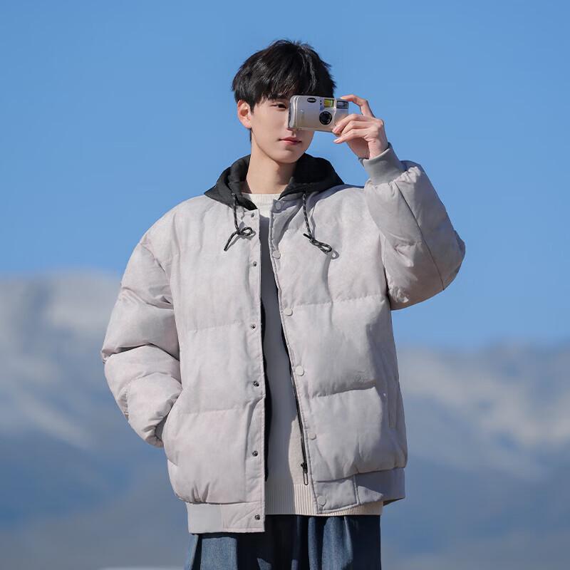 VUUG Men s Hooded Casual Padded Jacket 2XL
