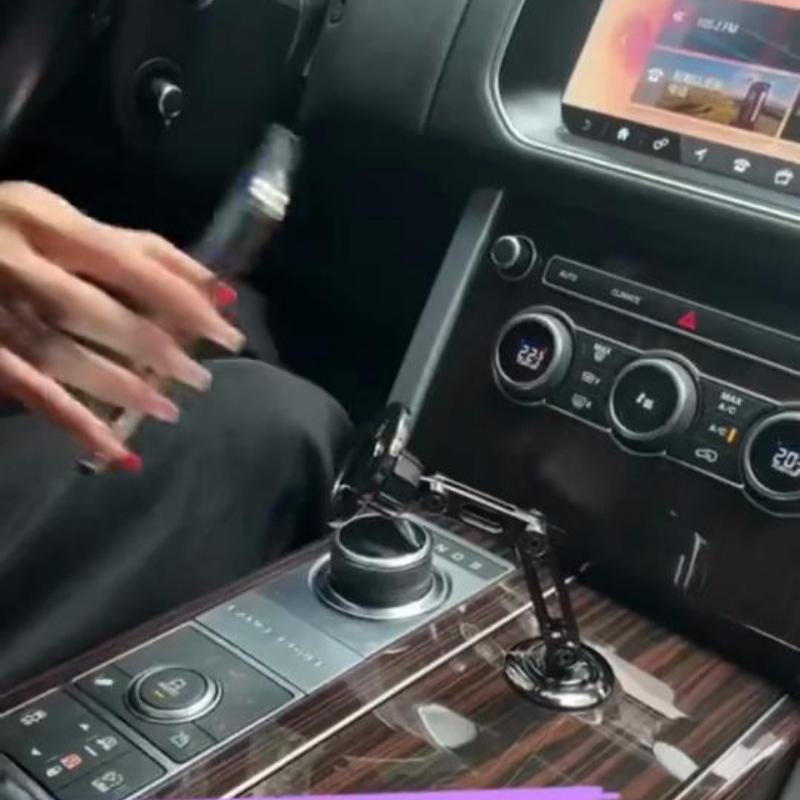 Magsafe Suport magnetic puternic pentru telefon pentru mașină Suport securizat pentru telefon mobil, pliabil, cu rotație de 360 ​​de grade, Suport de navigare GPS pentru bord sau parbriz